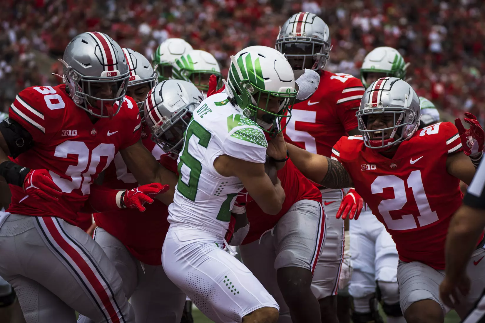 Buckeyes Battle Back, Downed by Ducks