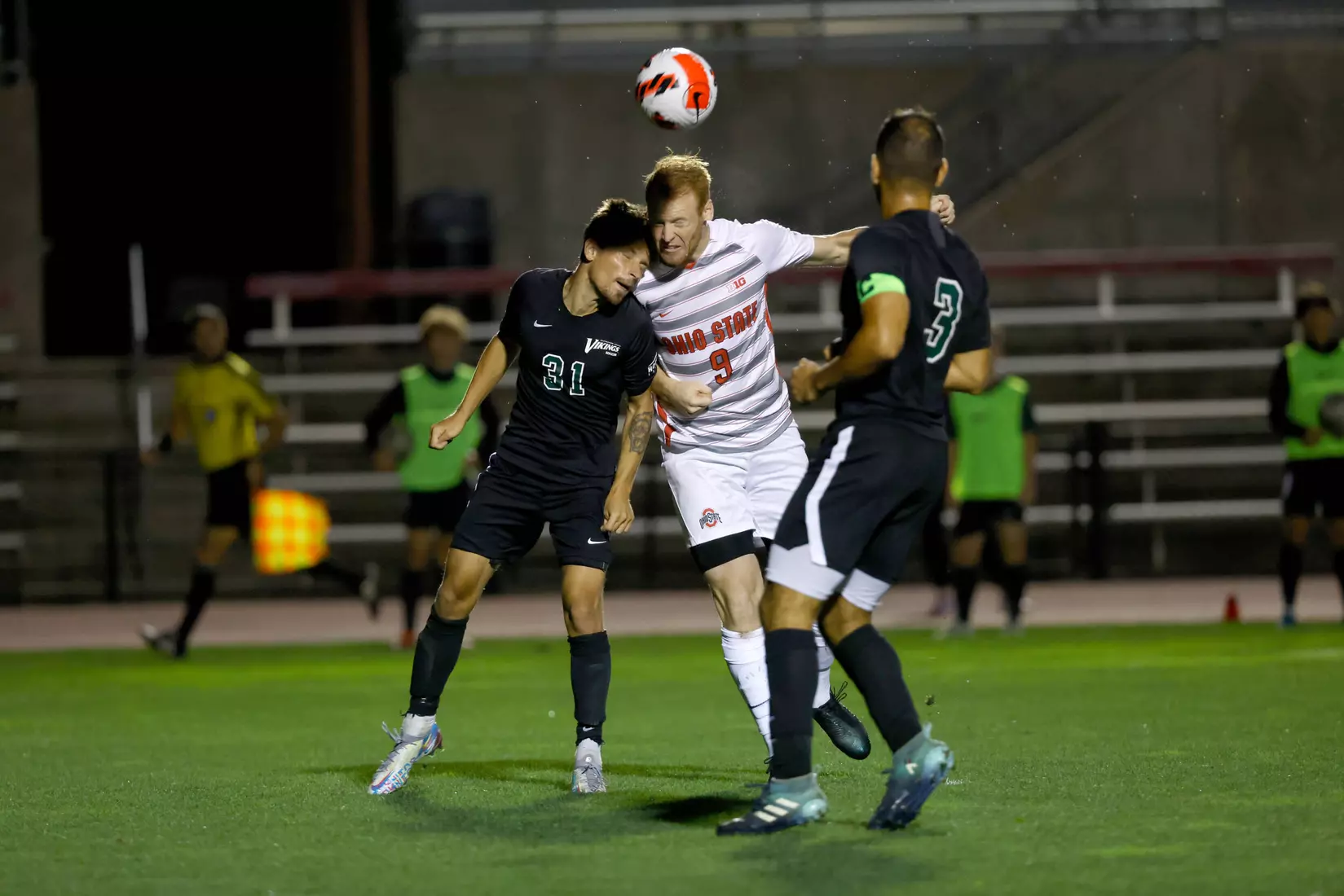 Ohio State Scores Twice in Final 45 to Down Vikings