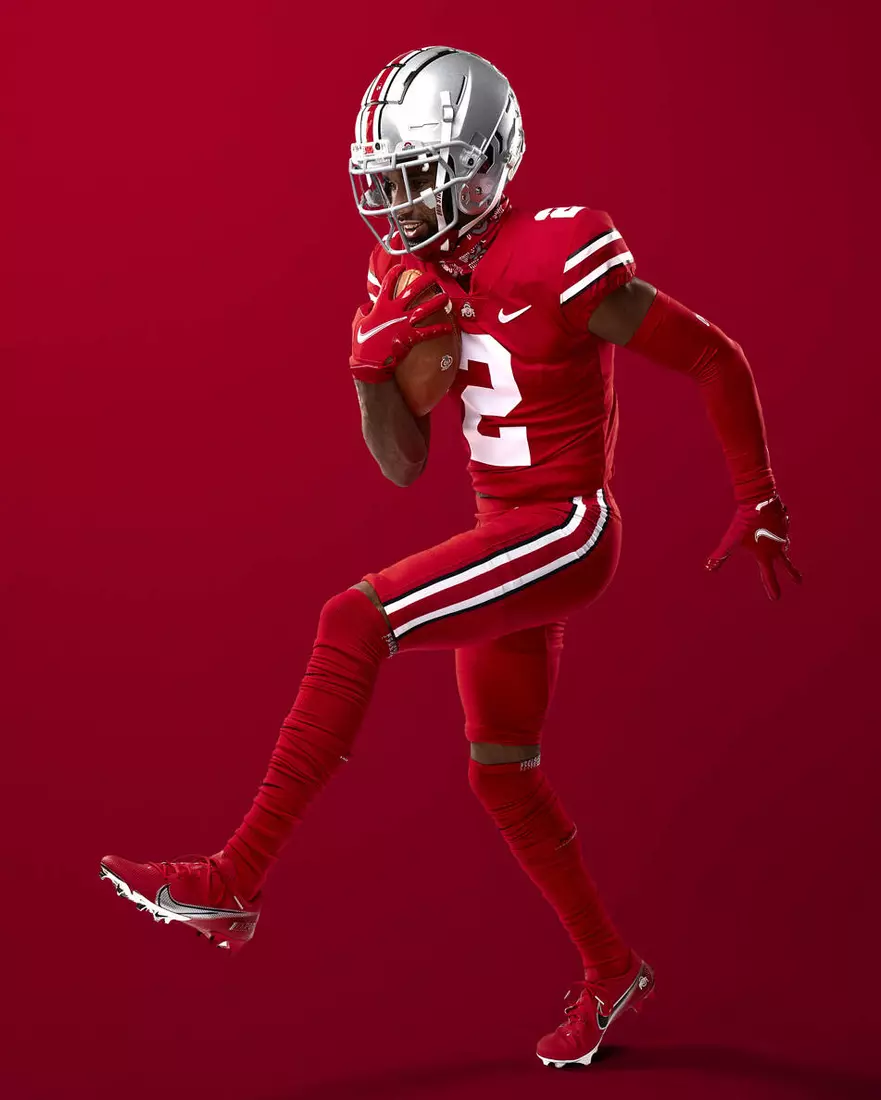 A Color Rush of All-Scarlet Uniforms for Game Against Penn State