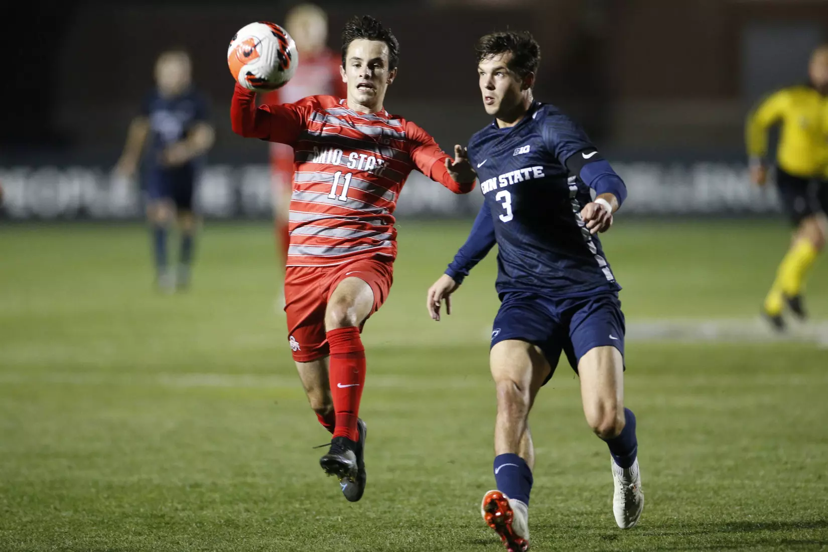 Lawrence Stellar in Goal in 2-1 Win vs. Penn State