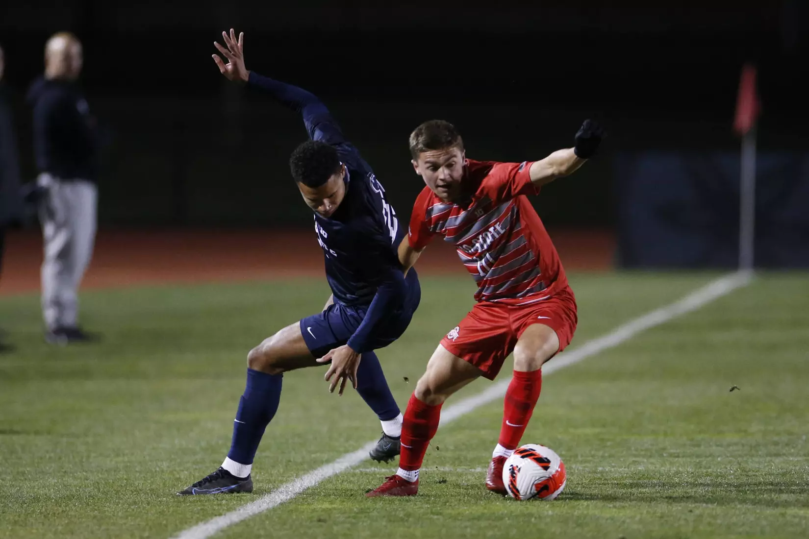 Lawrence Stellar in Goal in 2-1 Win vs. Penn State