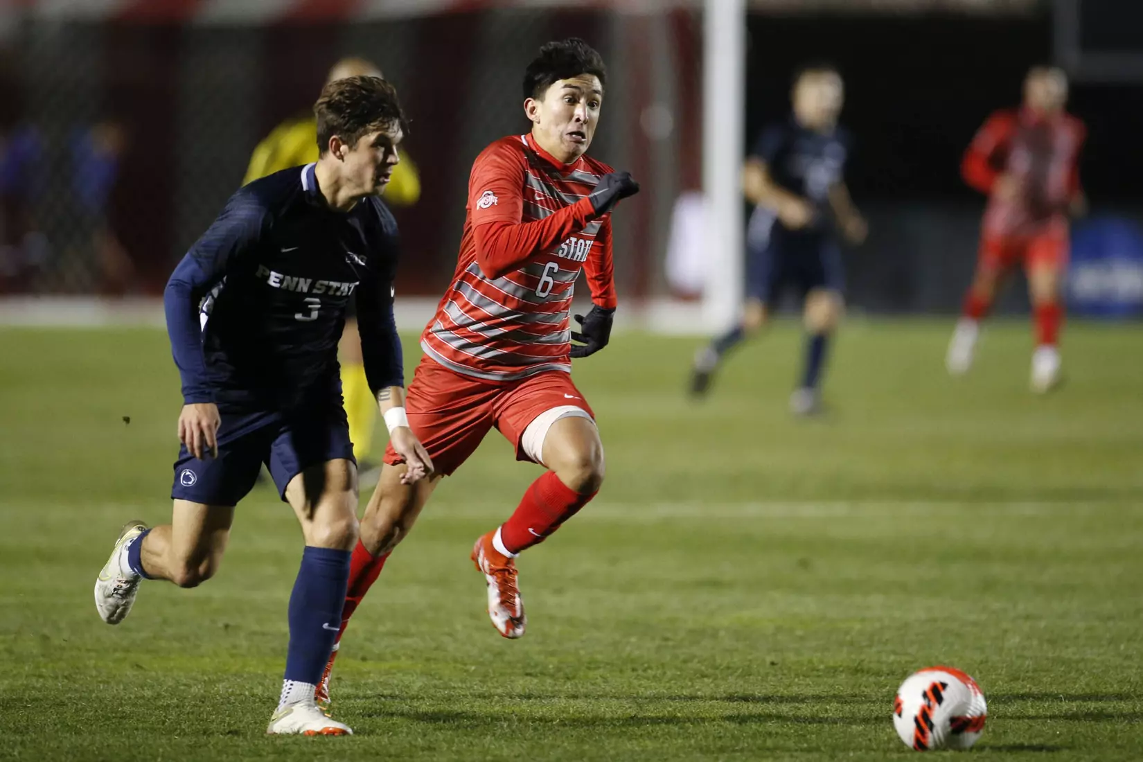 Lawrence Stellar in Goal in 2-1 Win vs. Penn State