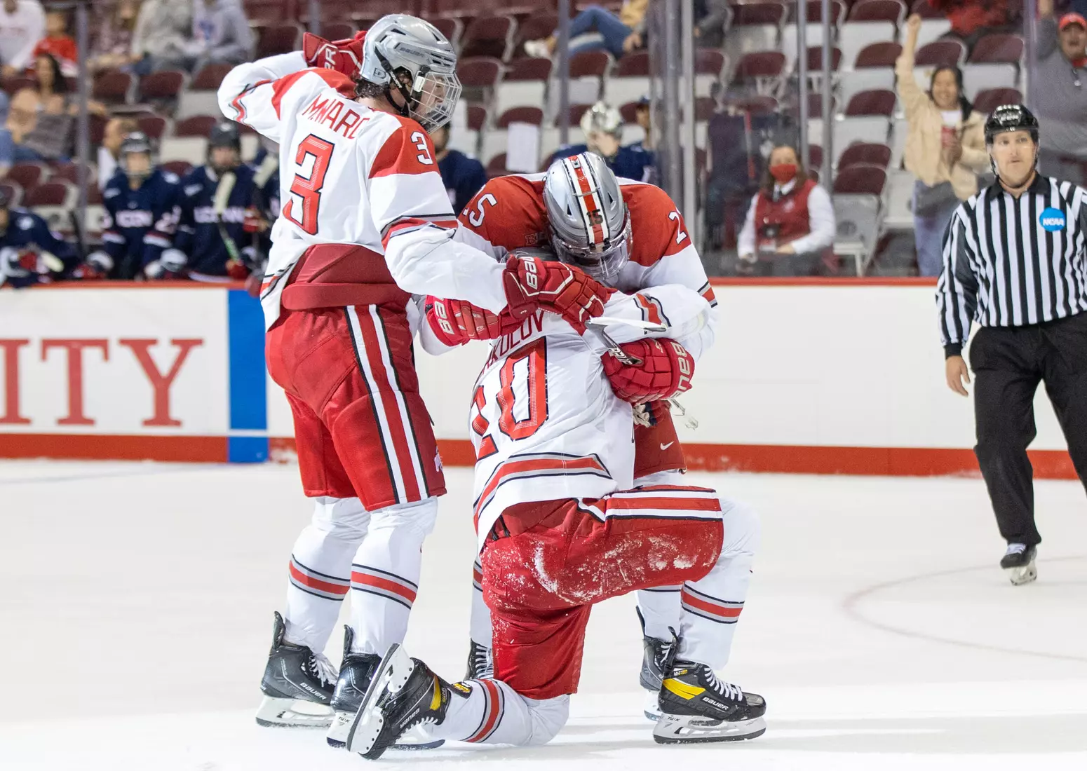 Buckeyes Rally for 4-3 Victory over UConn