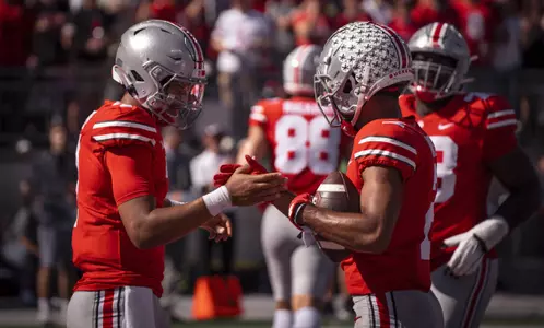 Buckeye Receivers On Pace to Enter Rare College Football Air