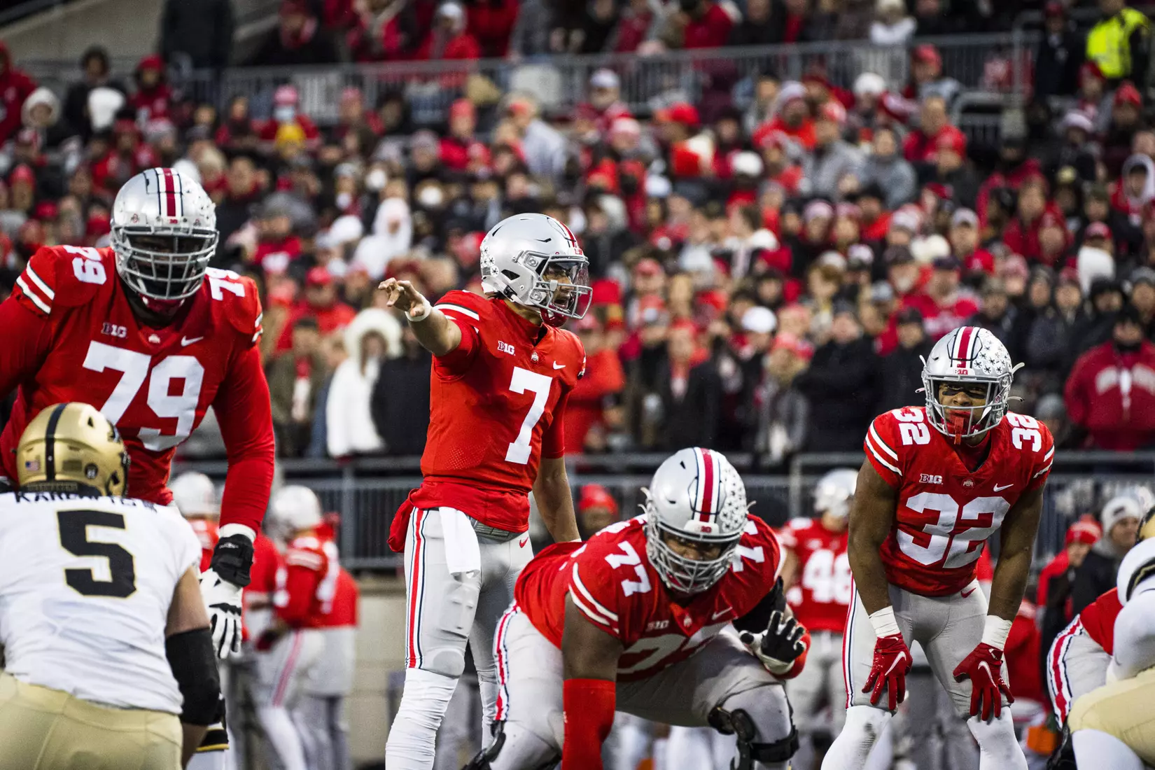 Buckeyes Derail Purdue, 59-31