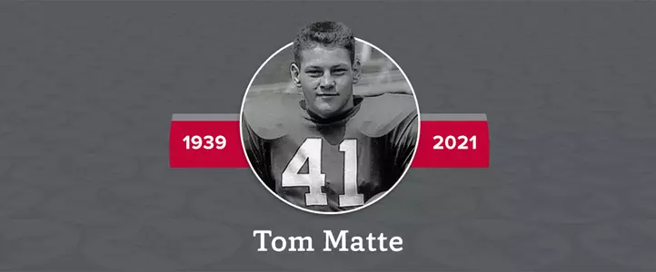 Tom Matte, 1960 Football Team MVP, Passes Away