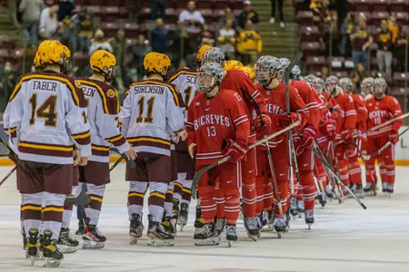 No. 18/14 Buckeyes Fall to No. 6/8 Gophers, 2-0