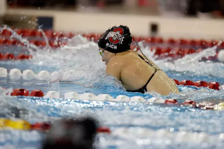 Bach Wins 100 Breast, Seven Buckeyes Compete at U.S. Open