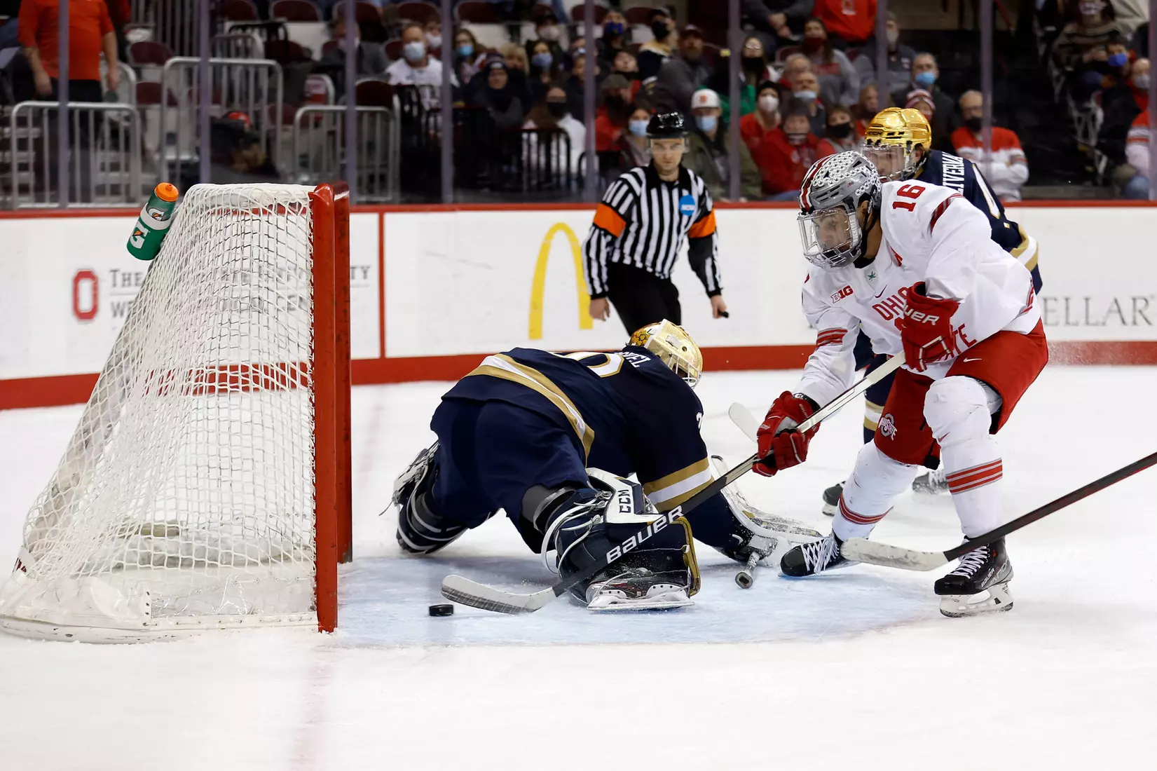 Preston’s Hat Trick Leads Buckeyes Past Notre Dame