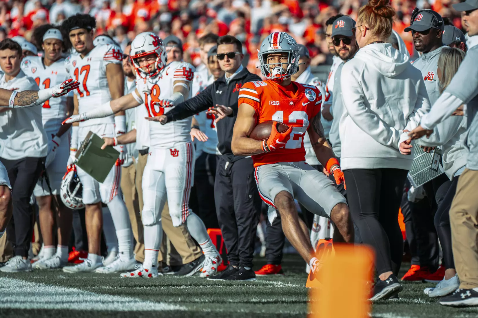 Buckeyes complete second-half comeback in 48-45 Rose Bowl win over Utah