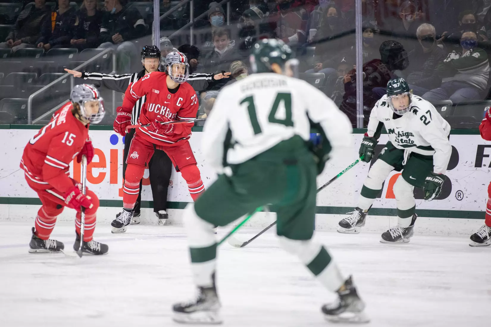No. 15 Buckeyes Post 4-1 Win at Michigan State