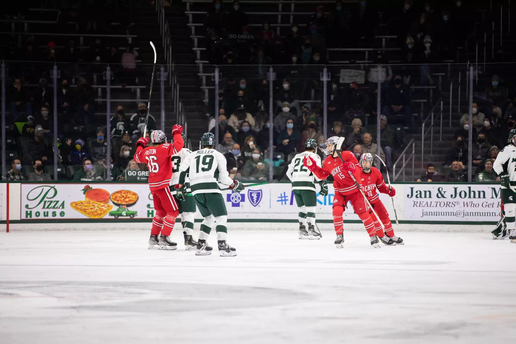 No. 15 Buckeyes Win 3-2 for Sweep of Spartans