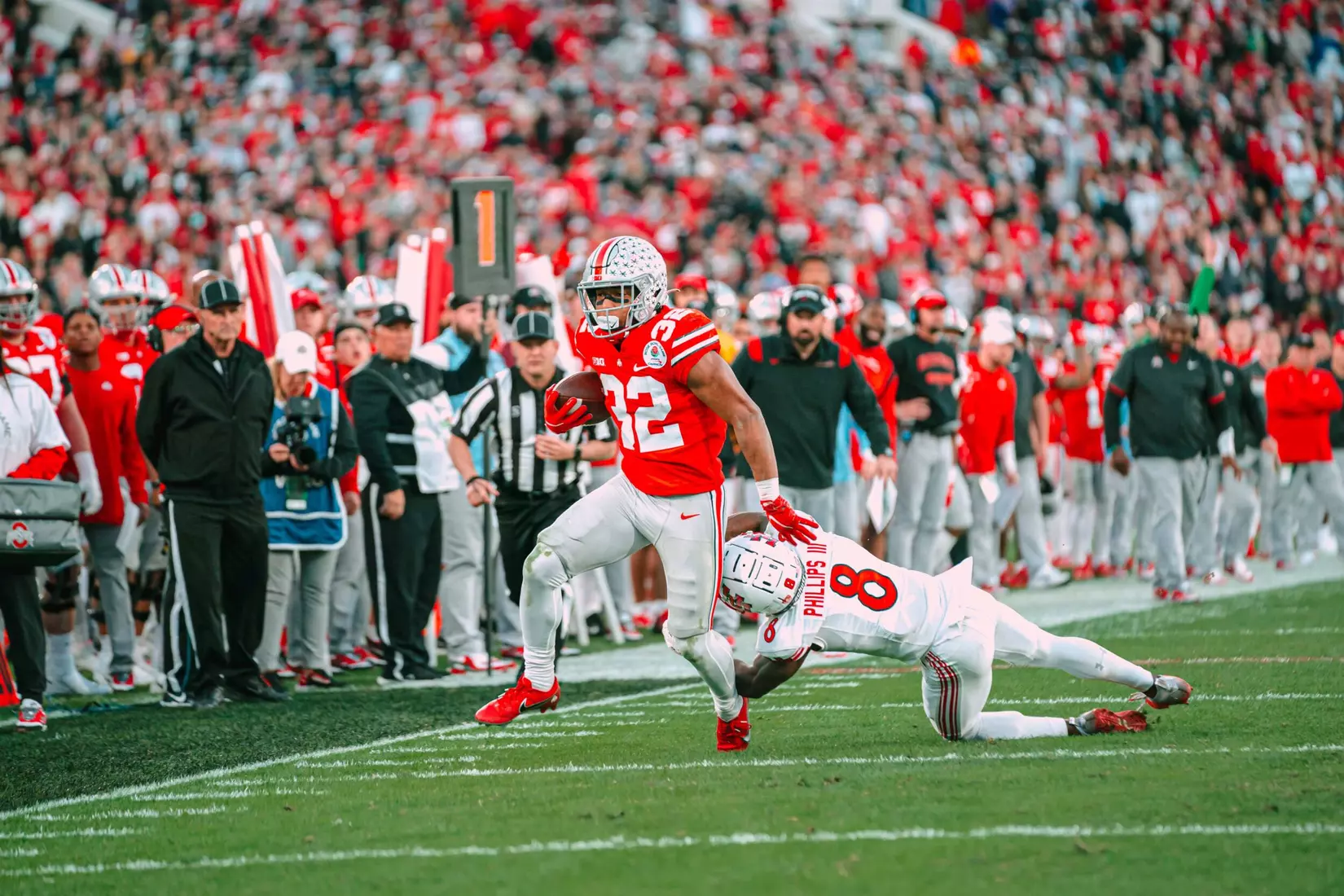 Buckeyes complete second-half comeback in 48-45 Rose Bowl win over Utah