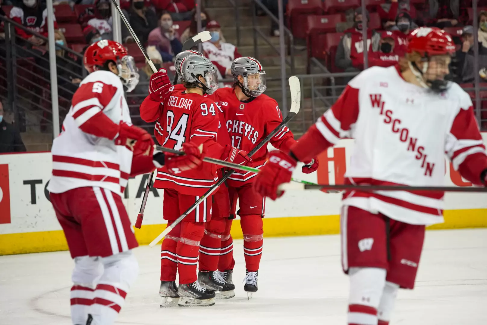 No. 17 Ohio State Rallies to Defeat Badgers, 5-3