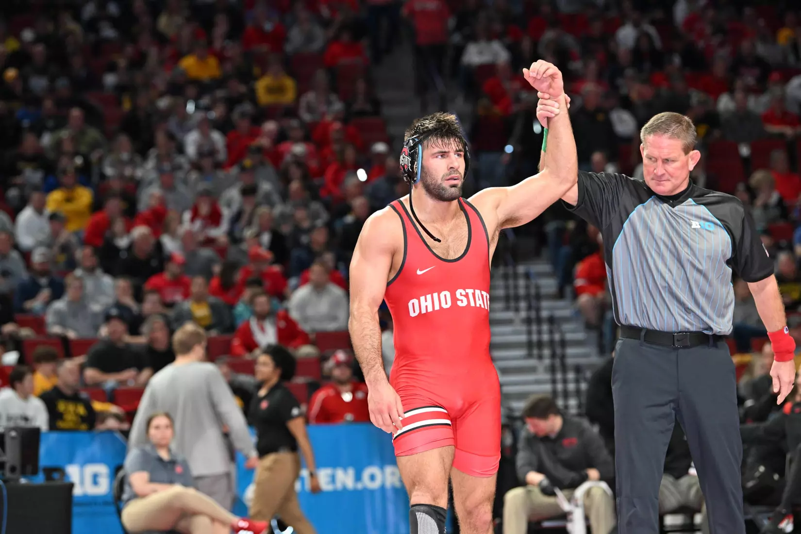 Three Buckeyes Will Wrestle In Big Ten Semifinal Matches Saturday Night