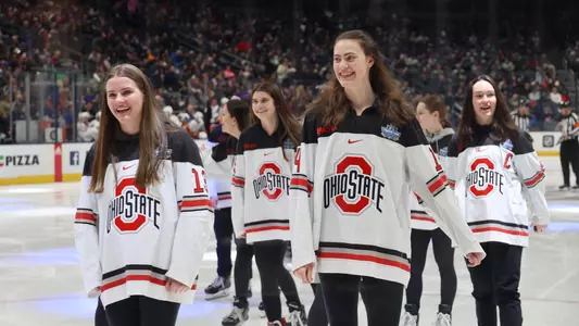 NCAA Champion Women’s Hockey Team Honored at Columbus Blue Jackets Game