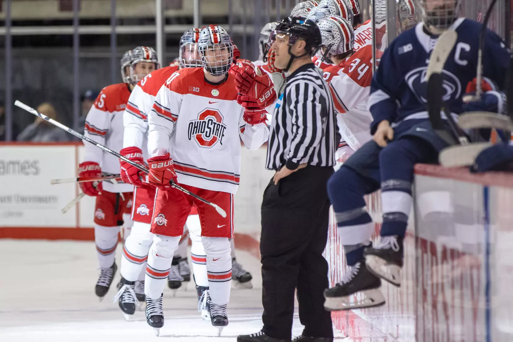 No. 12 Buckeyes Down Penn State 4-3 in B1G Quarterfinal Opener