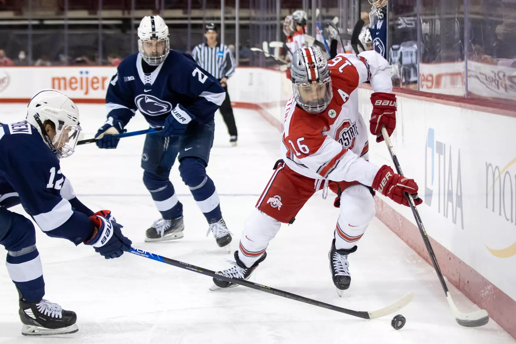 No. 12 Buckeyes Down Penn State 4-3 in B1G Quarterfinal Opener