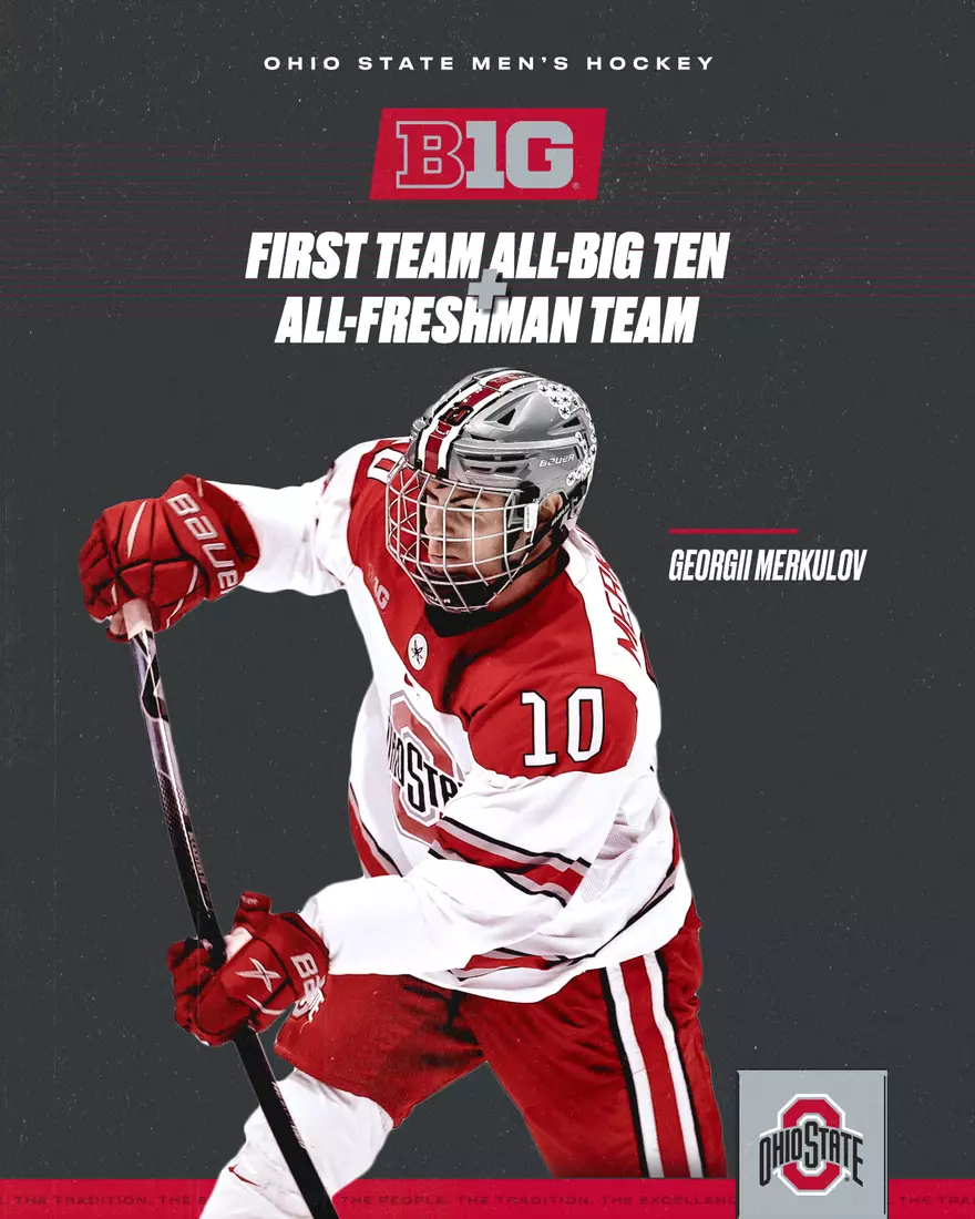 Dobeš Selected B1G co-Freshman and Goalie of the Year