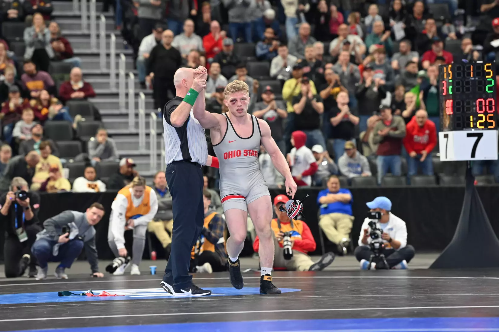 Sasso, Kharchla Win Final Matches, Buckeyes 13th at NCAAs