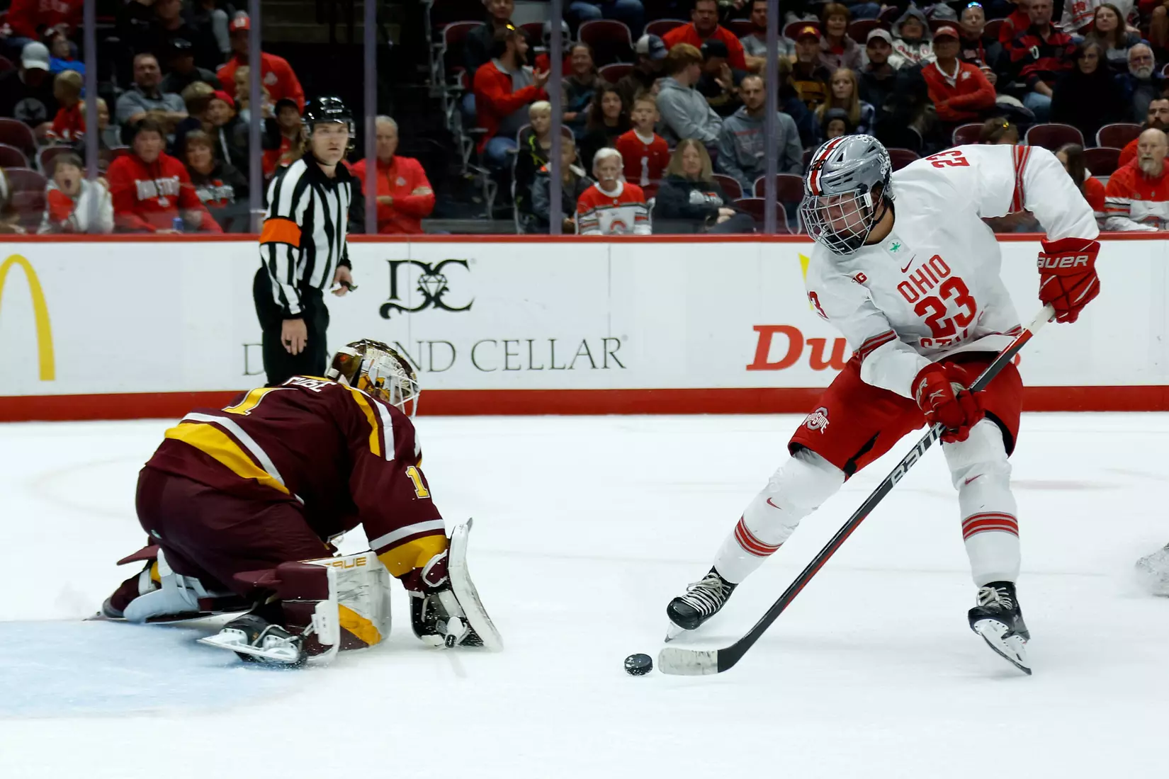 No. 11 Buckeyes Fall to No. 1 Gophers, 4-2, for Series Split