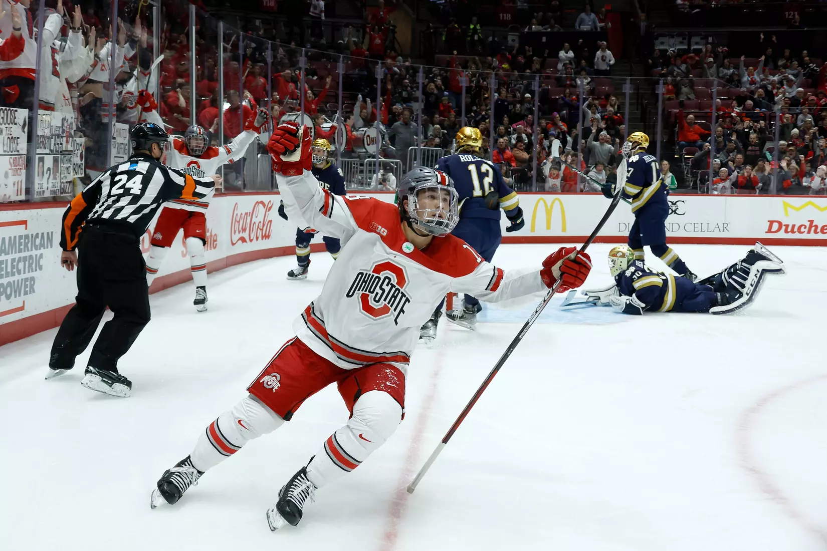 Three-Goal Third Lifts No. 12/13 Buckeyes to Win over No. 20 Irish