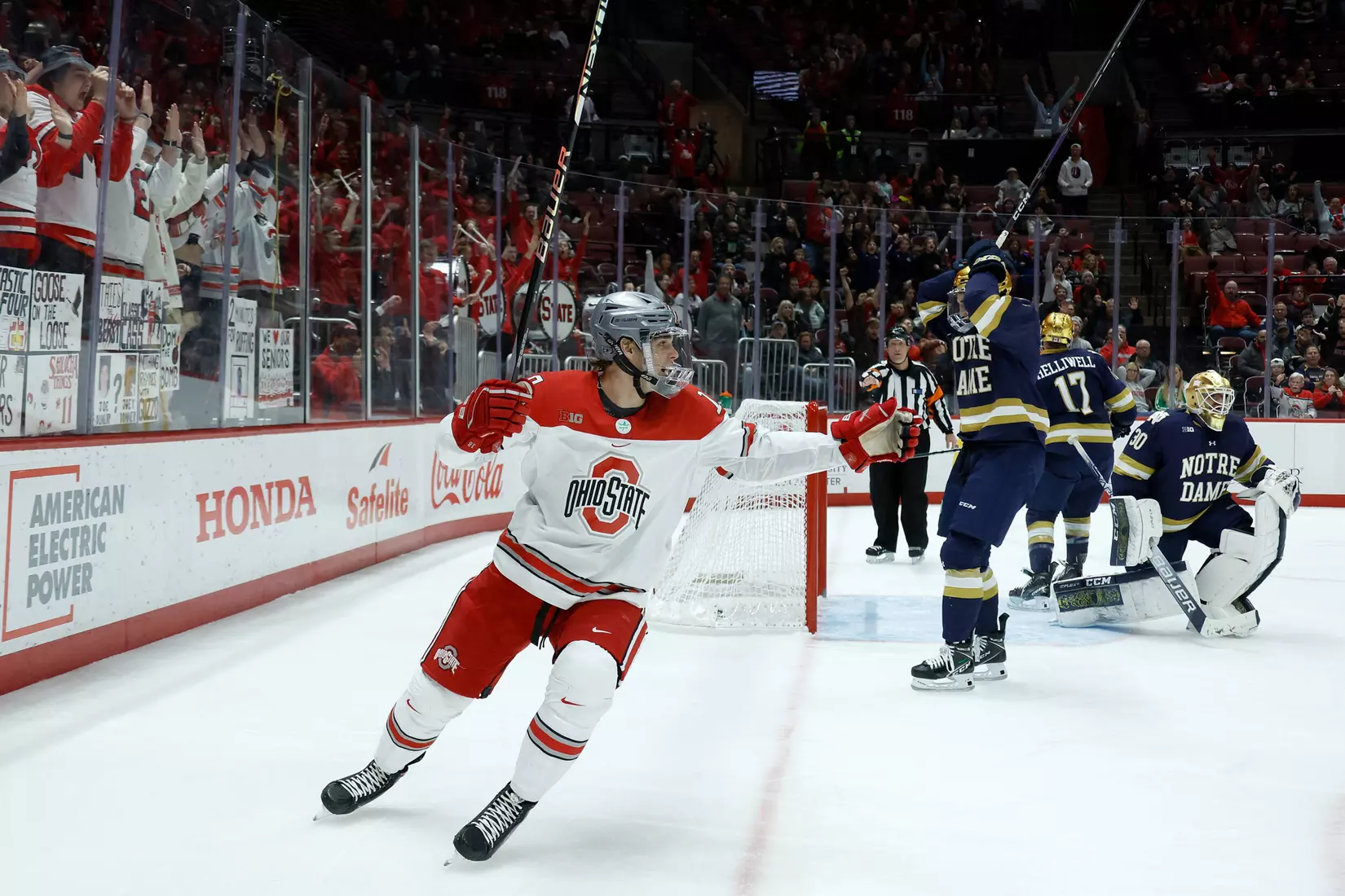 Three-Goal Third Lifts No. 12/13 Buckeyes to Win over No. 20 Irish