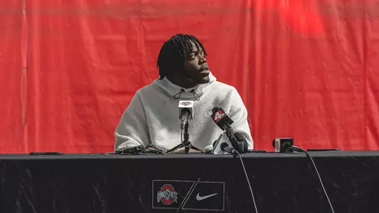??? BUCKEYES CHAT WITH THE ?EDIA AHEAD OF ?ATCHUP AGAINST TTUN