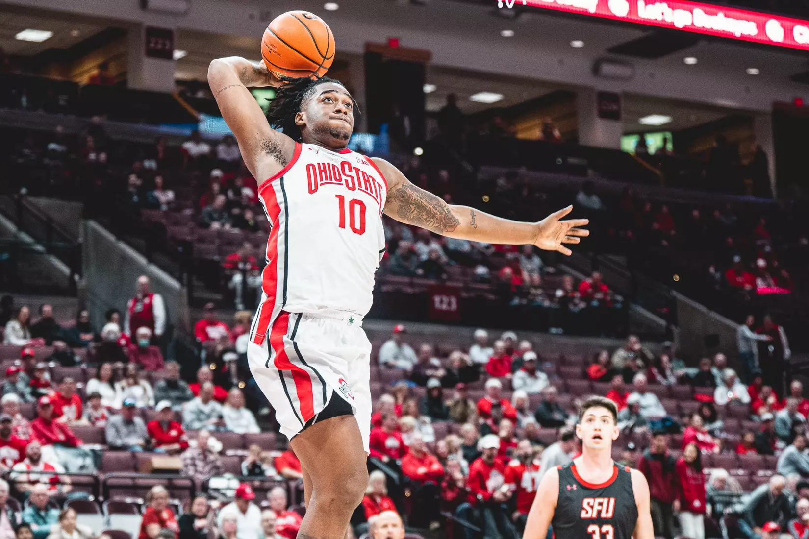 Freshmen Spark Buckeyes in 96-59 Win over SFU