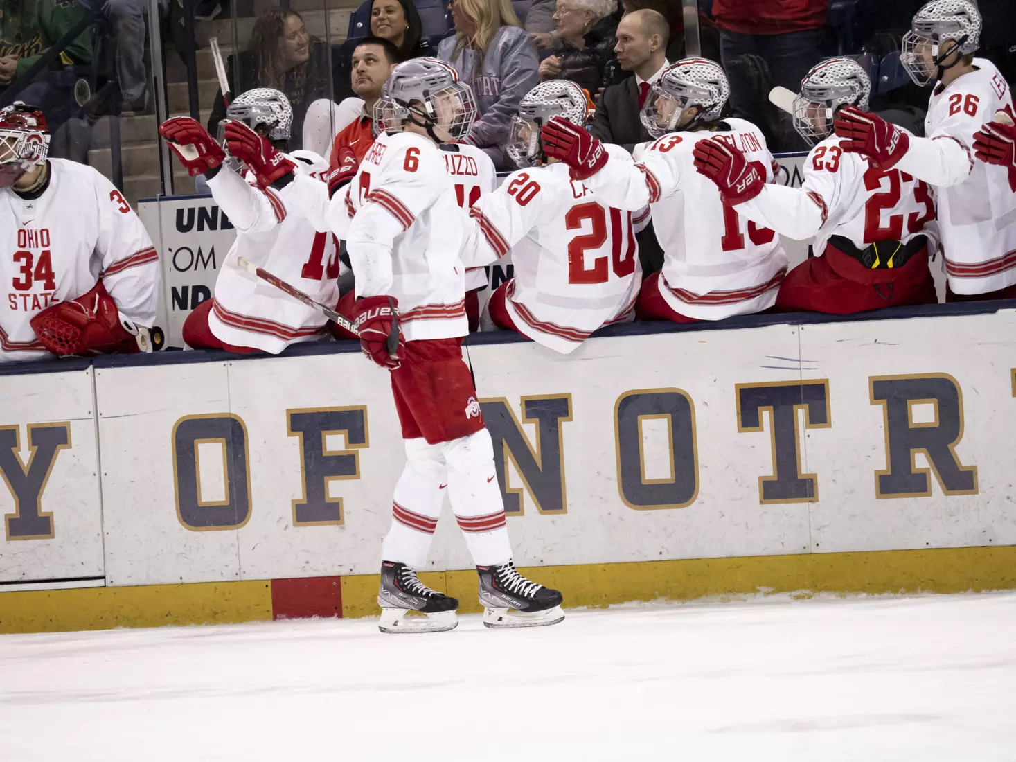 No. 7 Buckeyes Skate to 2-2 Tie at Notre Dame