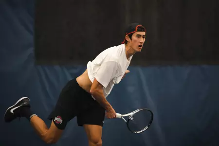 Buckeyes Best Illini Again, Advance to ITA Indoor Quarters