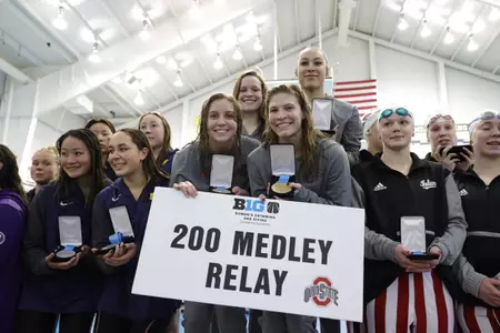 Buckeyes Win 200 Medley Relay on First Night of B1G Championships