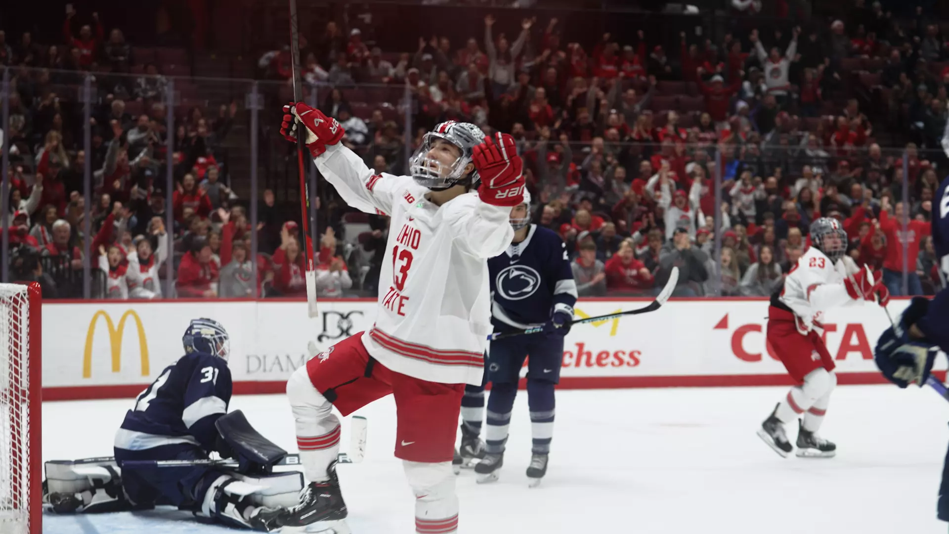No. 7 Buckeyes Score Late, Down No. 9 Penn State 4-2