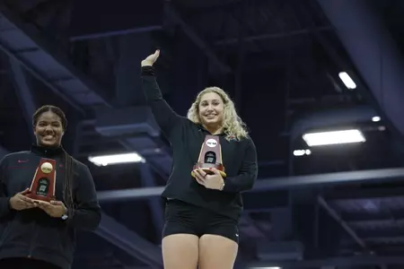 Aquilla Wins Shot Put, 4×400 Relay Breaks Program Record at NCAA Indoor Championships