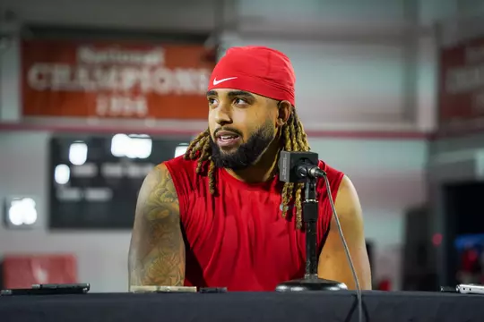Gee Scott Jr. at Football Media Availability