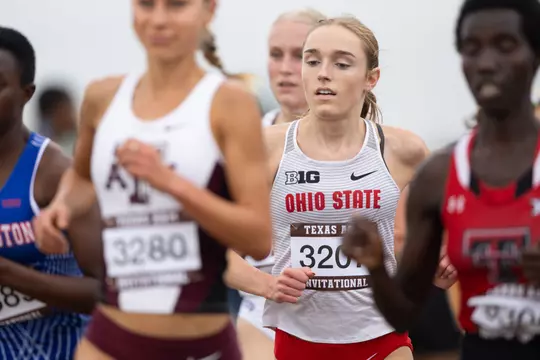 COLLEGE STATION, TX - October 13, 2023 - Ohio State Cross Country Team in College Station, TX. Photo By Evan Pilat/