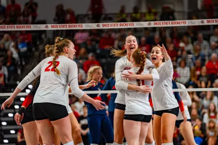 Women's Volleyball Team Celebration