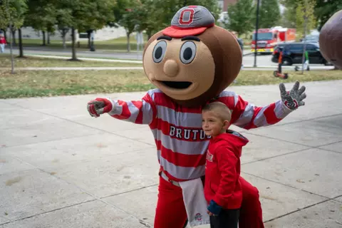 Brutus with Fan Pregame