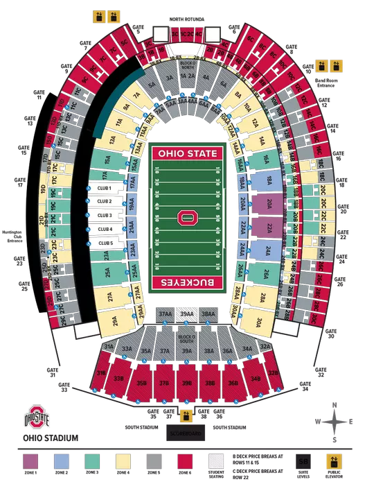 Football Seating Chart