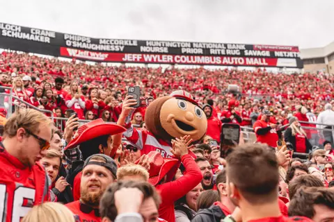 Brutus with fans