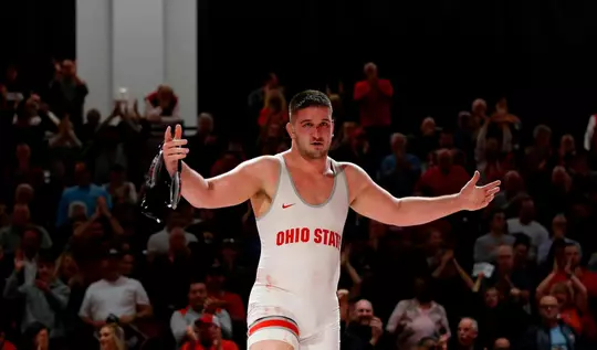 Ohio State wrestling vs Rutgers Friday, Jan. 10, 2020, in Columbus, Ohio. (Photo/Jay LaPrete)