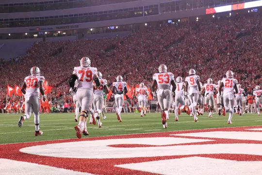 The Ohio State University football team defeats the Wisconsin Badgers in overtime 30-23. October 15,2016
(Photo by Walt Middleton Photography 2016)