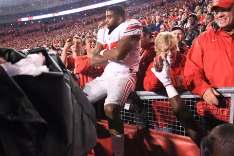 The Ohio State University football team defeats the Wisconsin Badgers in overtime 30-23. October 15,2016
(Photo by Walt Middleton Photography 2016)