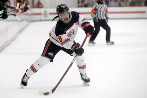 Ohio State women's hockey vs. Bemidji State Saturday, Feb. 25, 2023, in Columbus, Ohio. (Photo/Jay LaPrete)