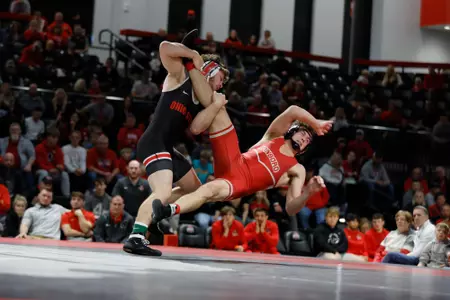 Ohio State wrestling vs. Edinboro Sunday, Nov. 12, 2023, in Columbus, Ohio. (Photo/Jay LaPrete)