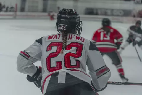Ohio State women's hockey team vs. St. Lawrence on November 24, 2023.