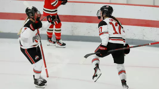 Ohio State women's hockey vs. St. Lawrence Saturday, Nov. 25, 2023, in Columbus, Ohio. (Photo/Jay LaPrete)