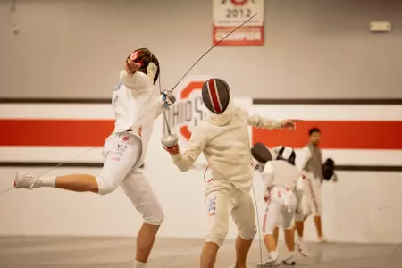 Fencing practice for Air Force event
