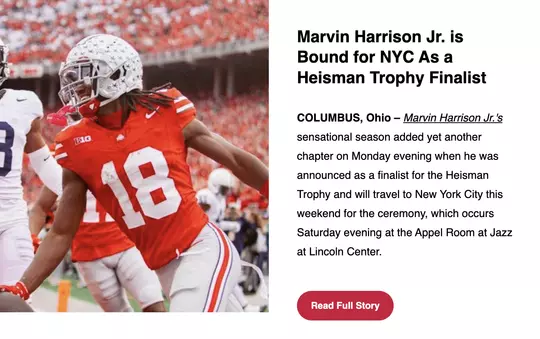 Marvin Harrison Jr. Heisman Finalist