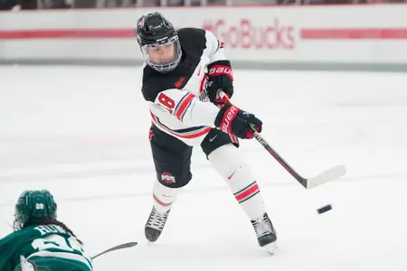 Ohio State women's hockey vs. Bemidji State Saturday, Nov. 19, 2022, in Columbus, Ohio. (Photo/Jay LaPrete)